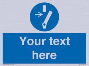 Custom Disconnect Sign